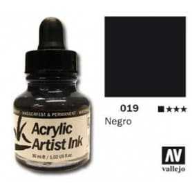 Tinta acrílica Acrylic Artist Ink 019 Negro