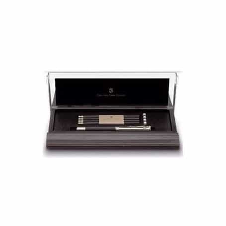 Estuche madera negro lápices selectos bolsillo Graf Von Faber-Castell