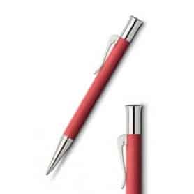 Bolígrafo Graf Von Faber-Castell Guilloche Rojo coral