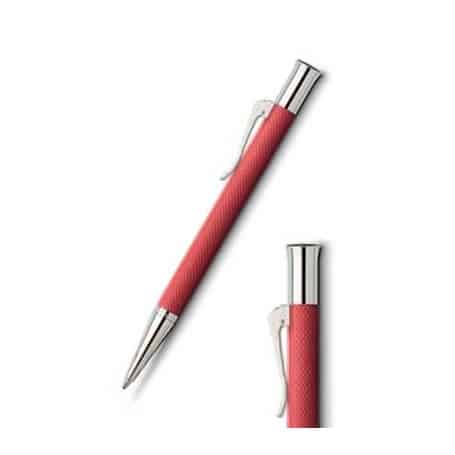 Bolígrafo Graf Von Faber-Castell Guilloche Rojo coral