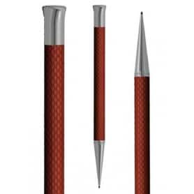 Portaminas Graf Von Faber-Castell Guilloche Rojo