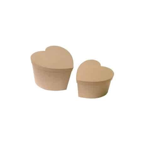 Set de 2 Cajas corazón Décopatch