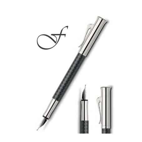 Estilográfica Graf Von Faber-Castell Guilloche Chevron trazo F