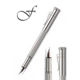 Estilográfica Graf Von Faber-Castell Plata de ley trazo F