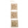 3 Marcos mini estrella Décopatch