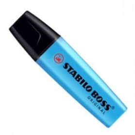 Rotulador fluorescente Stabilo Boss azul