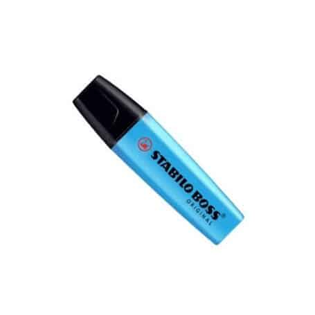 Rotulador fluorescente Stabilo Boss azul