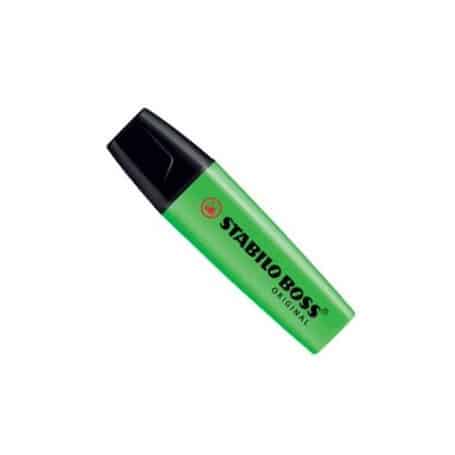 Rotulador fluorescente Stabilo Boss verde